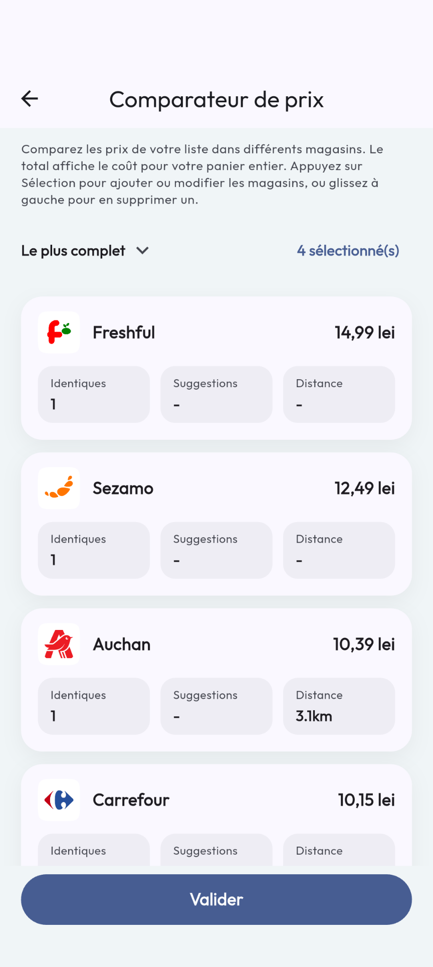 Comparateur de prix