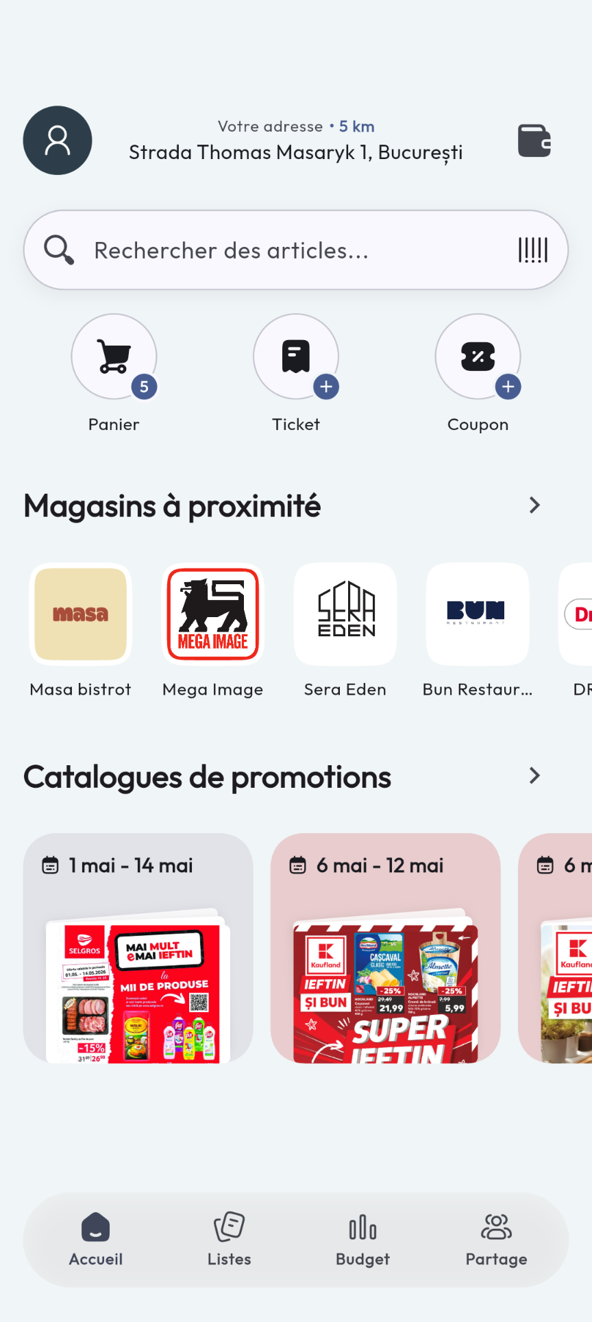 Découverte des commerces